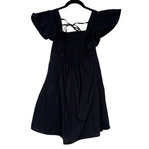 UO Black peasant babydoll dress